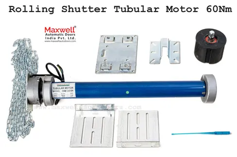 Tubular Mounting Rolling Shutter Motor 60 NM